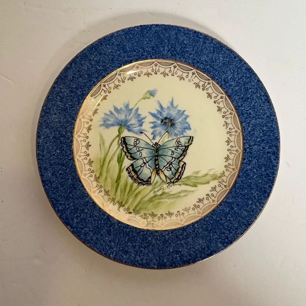 Vintage Steubenville Butterfly Decorative Plate